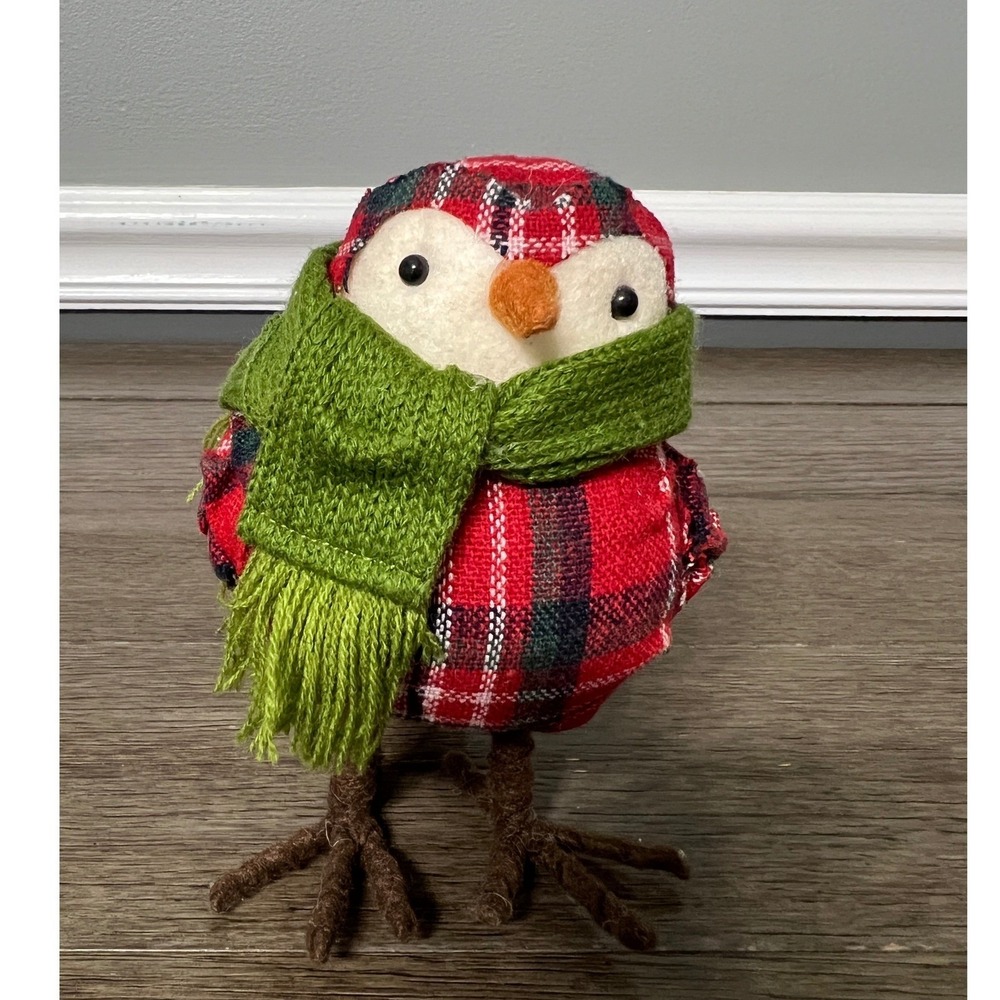 Target 2013 Holiday Featherly Friends Bird Christmas Wondershop‎ Scarf Plaid